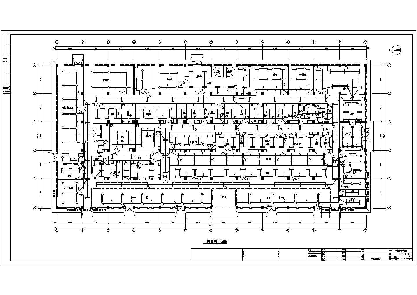 2014年某大型药厂4层提取车间电气施工图纸