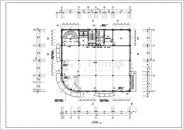 北方四合院建筑设计施工图（带效果图）-图二