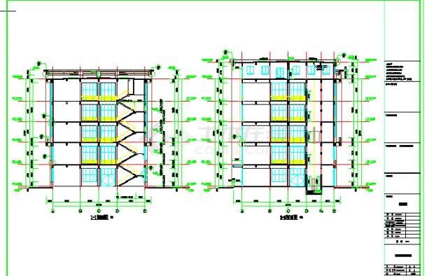 某四层框架结构厂房建筑设计施工图-图二