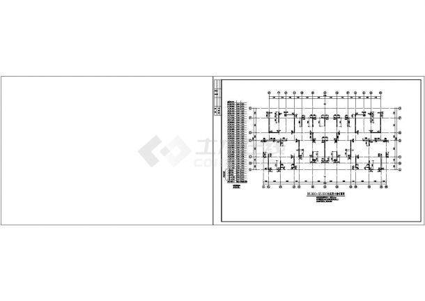 某抗震二级高层剪力墙设计cad全套结构施工图-图二