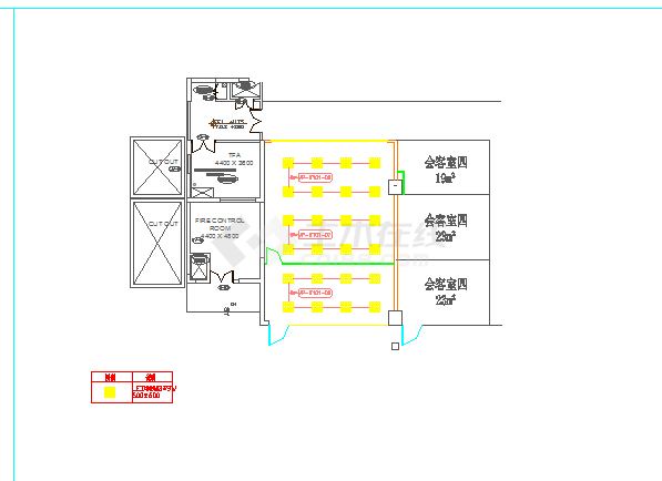 某工厂专业网络机房施工图（完整成套）-图二