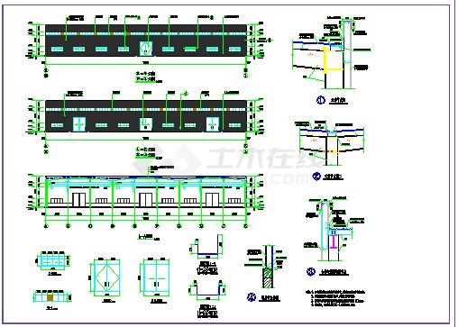 某地单层门式钢架厂房建筑设计施工图-图一