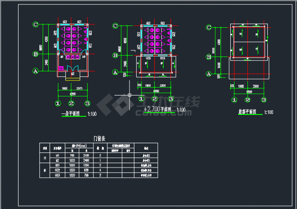 某地简单小型厕所建筑及结构图-图一