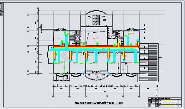 某三层办公楼中央空调设计施工图-图二