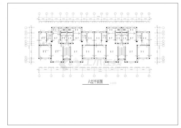 CAD师范住宅小区建筑施工图-图二
