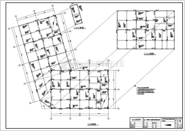 【四川】江油地上3层框架结构办公楼结构施工图-图二