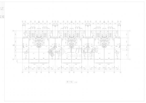 CAD碧海花园建筑平面图-图二