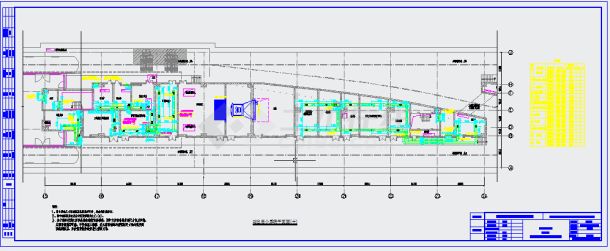 地铁站小系统通风建筑布置cad详情图-图二