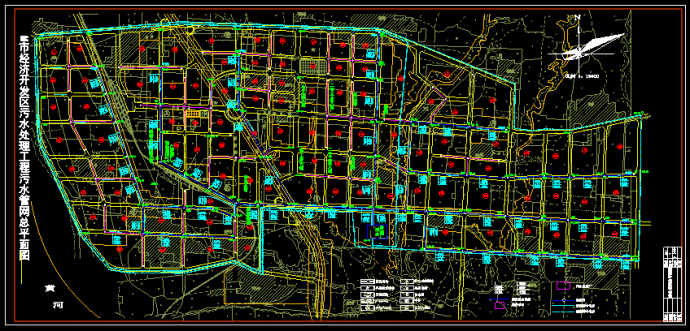某市排水管网布置平面图（规范版本）_图1