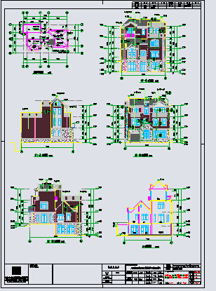 【江苏】三层框架结构新农村独栋别墅建筑设计施工图_图1