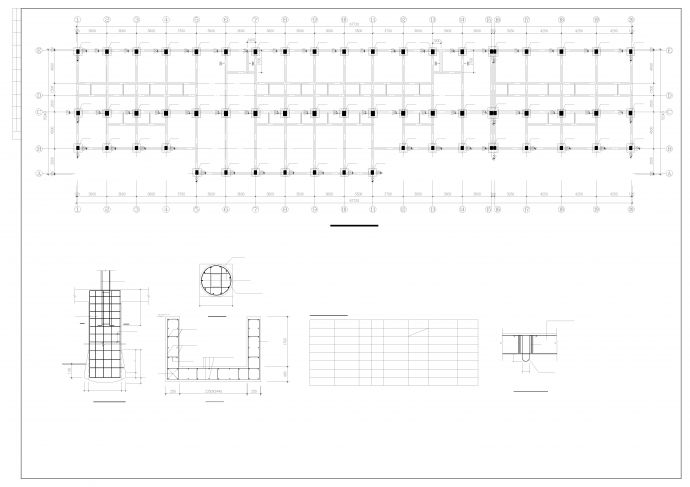毕业设计某综合楼框架结构施工图_图1