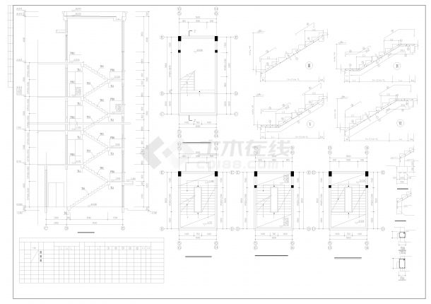 毕业设计某综合楼框架结构施工图-图二