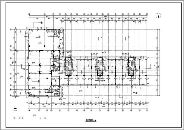 某市城区高层住宅建筑CAD设计图纸-图二