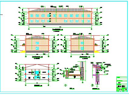 某地二层砖混结构办公楼建筑设计施工图-图一