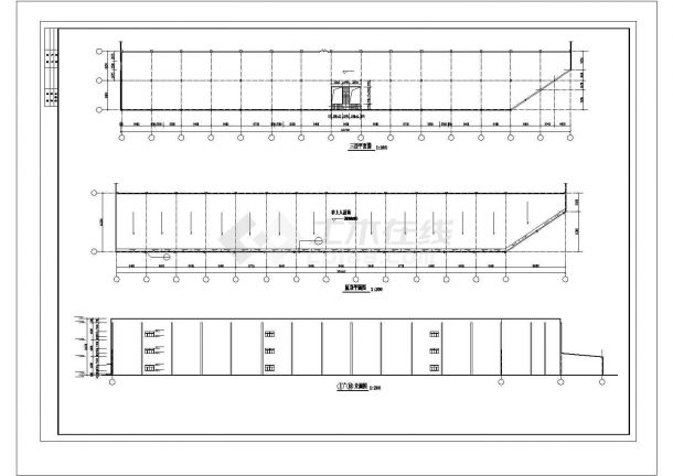 某地市场扩建工程施工CAD布置图-图二