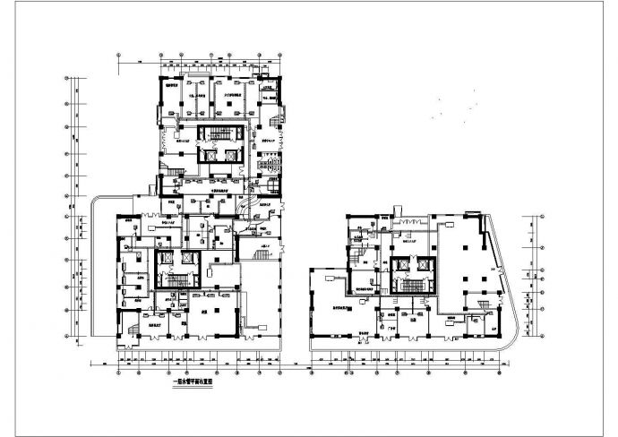 商住办公楼中央空调系统cad施工设计图_图1