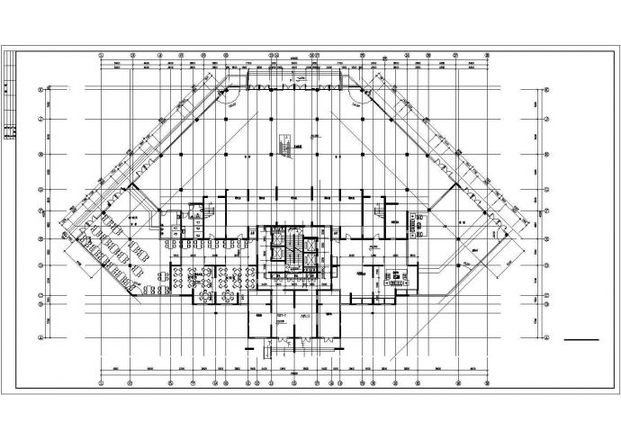 某高层住宅楼施工建筑CAD设计平面图_图1