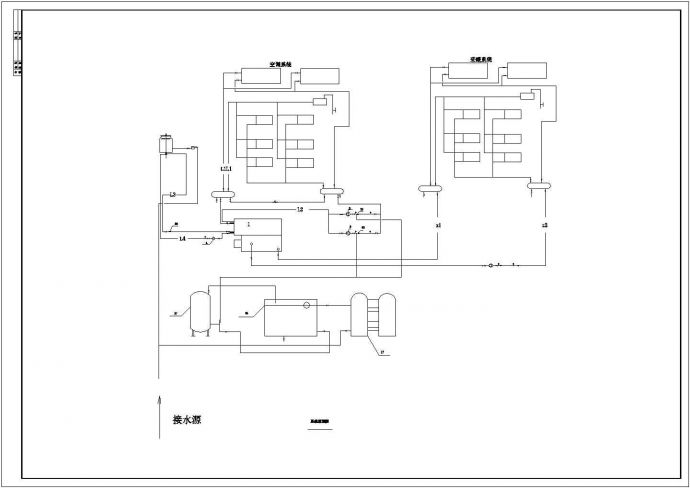 某招待所综合楼空调系统设计cad平面施工图_图1