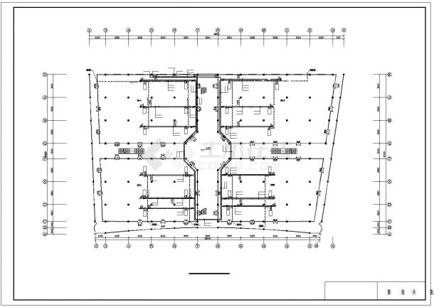 吊顶式空调器商场中央空调全套建筑cad平面施工图-图二