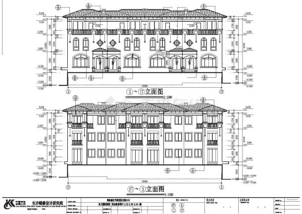 合院别墅建筑CAD设计施工图-图二