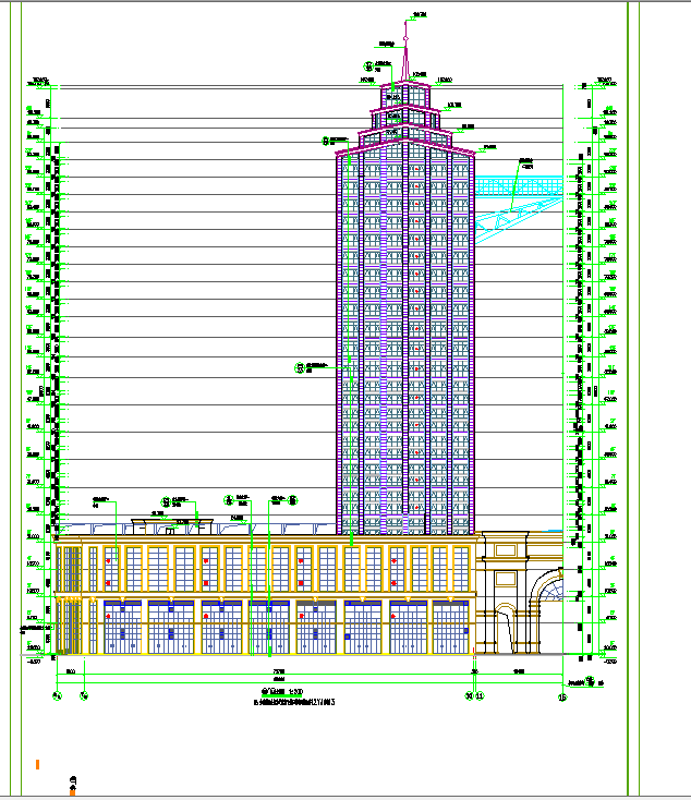 高层办公、商业综合楼全套建筑施工图纸_图1