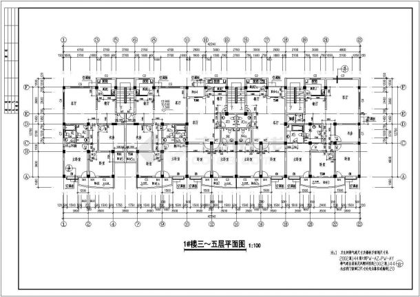 某县城带阁楼住宅楼建筑cad详图-图一