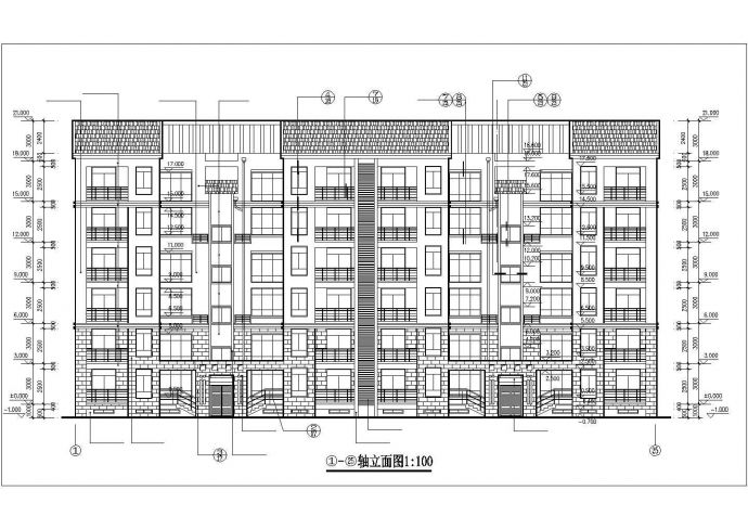 某复式居民楼建筑CAD设计施工图纸_图1