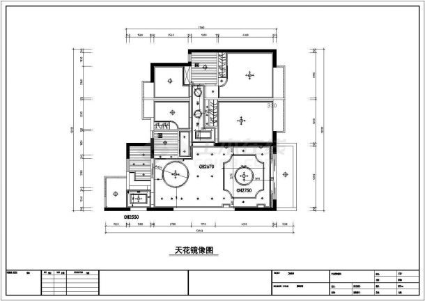 某四室两厅住宅全套装修设计CAD图纸-图二