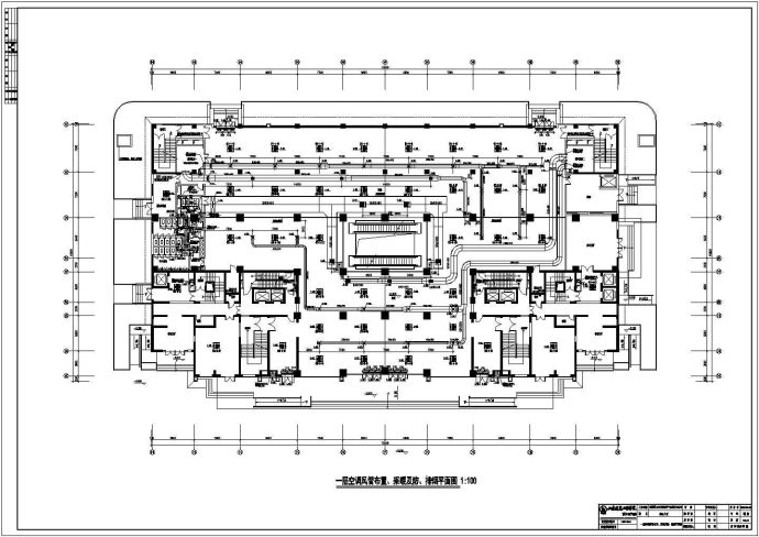 某大厦写字楼建筑暖通空调cad施工图纸_图1