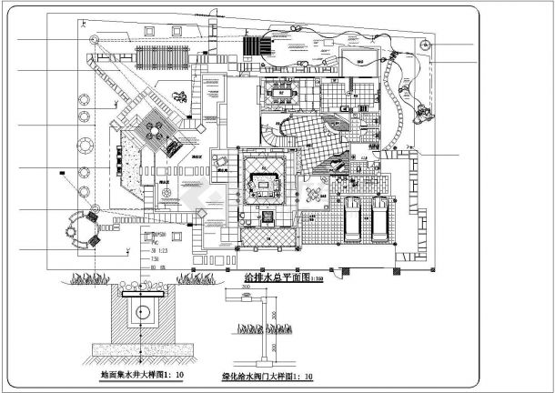 一套完整别墅建筑CAD施工图-图二
