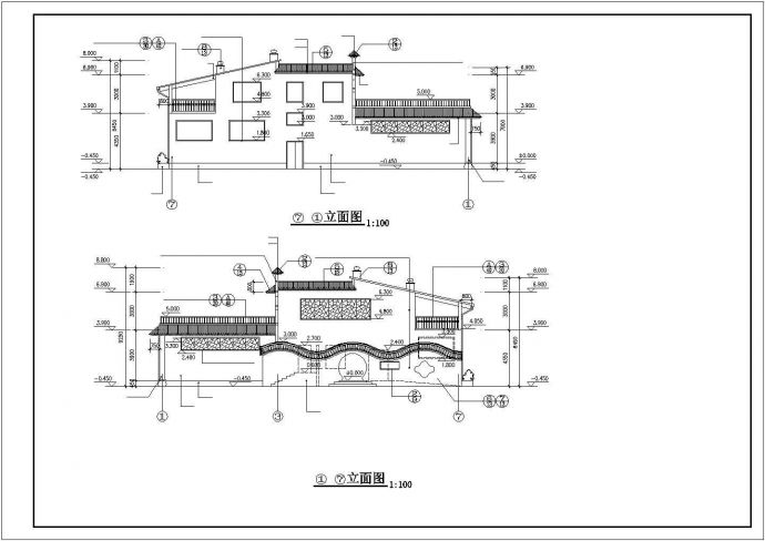 某区公厕及垃圾站施工方案cad图纸_图1