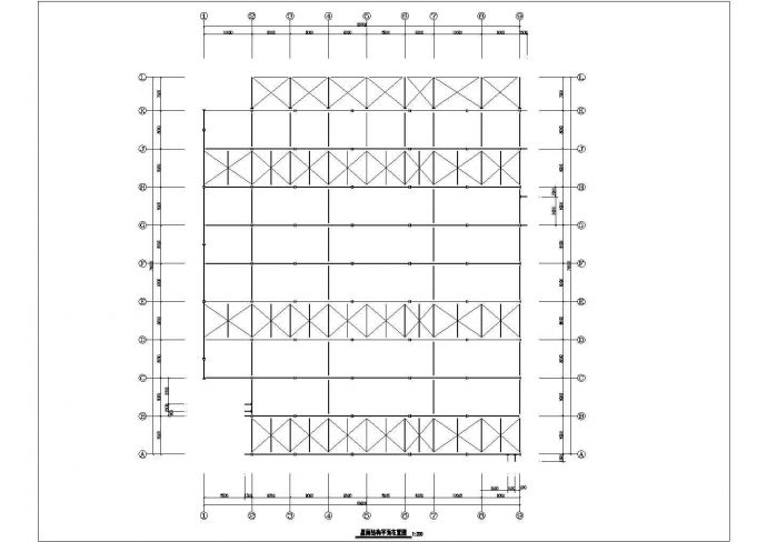 某单层钢结构厂房图纸_图1