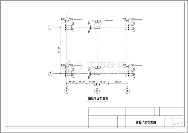 某工厂钢结构连廓结构施工CAD布置图-图一