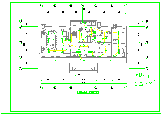 某办公楼宿舍及食堂电气设计施工图纸_图1