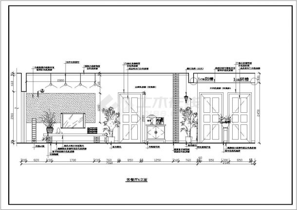 住宅楼家装样板间CAD施工设计图-图一