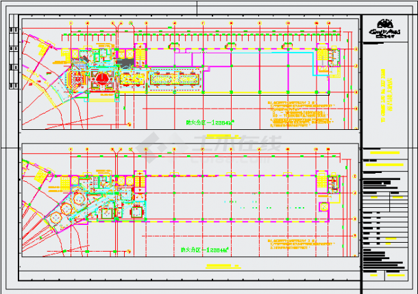 大型酒店电气系统cad施工设计图纸-图二