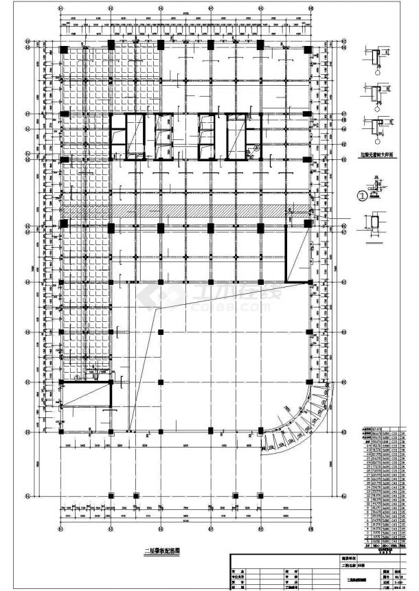 地上24层框架核心筒结构商务楼结构施工图-图一