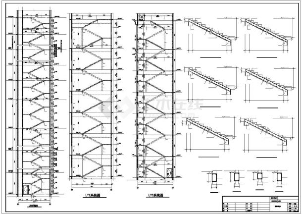 地上24层框架核心筒结构商务楼结构施工图-图二