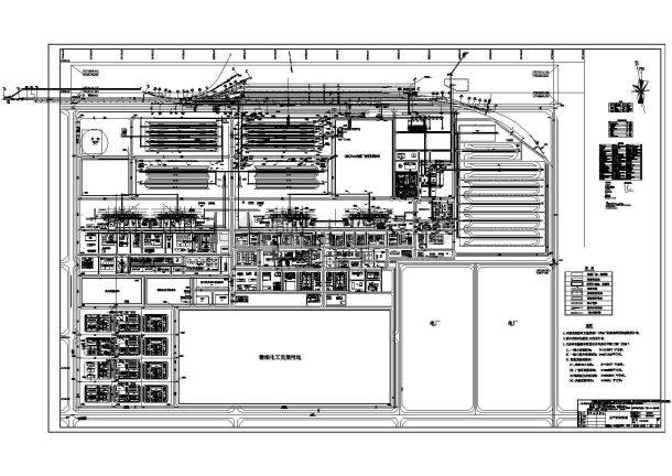 某大型能源公司工厂总平面布置图-图一