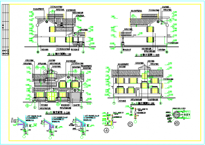 农村二层实用小型别墅建筑全套施工图_图1