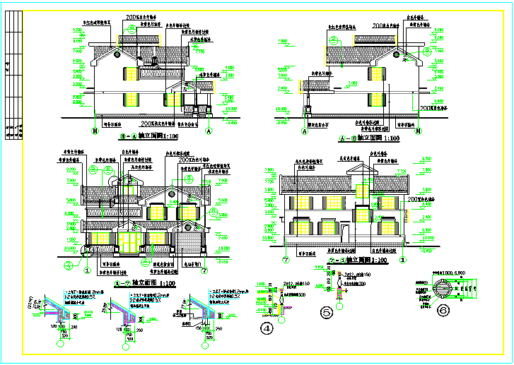 农村二层实用小型别墅建筑全套施工图
