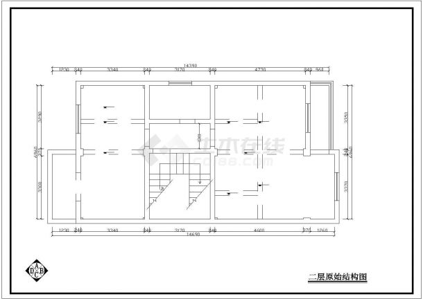 某住宅全套室内设计装修CAD施工图纸-图一