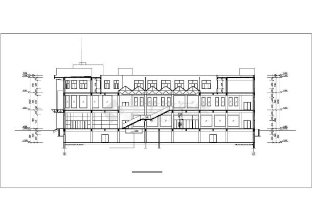 某城市商场建筑设计CAD施工图-图二