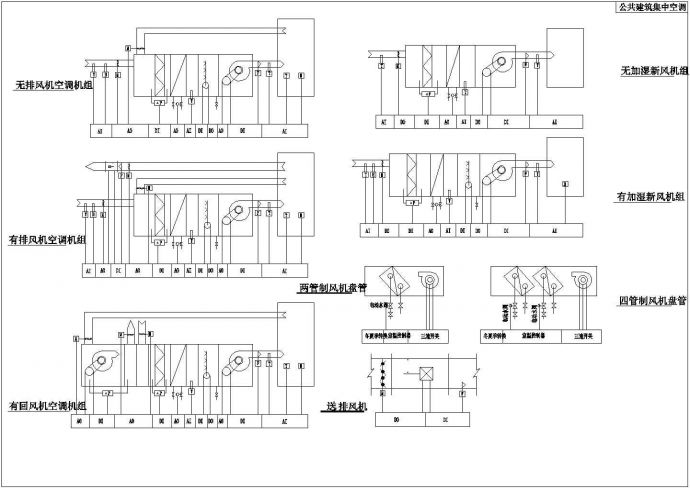 某公共建筑集中空调系统原理图_图1