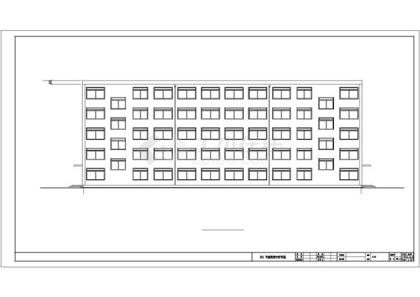 五层砖混办公楼建筑施工图（毕业设计）-图二