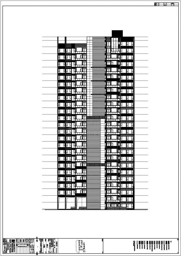 【成都】地下一层高层住宅楼建筑施工图-图二