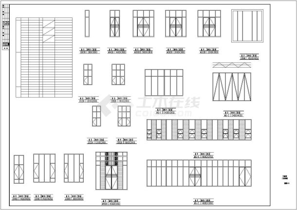 某地2层框架结构售楼处建筑施工图设计-图一