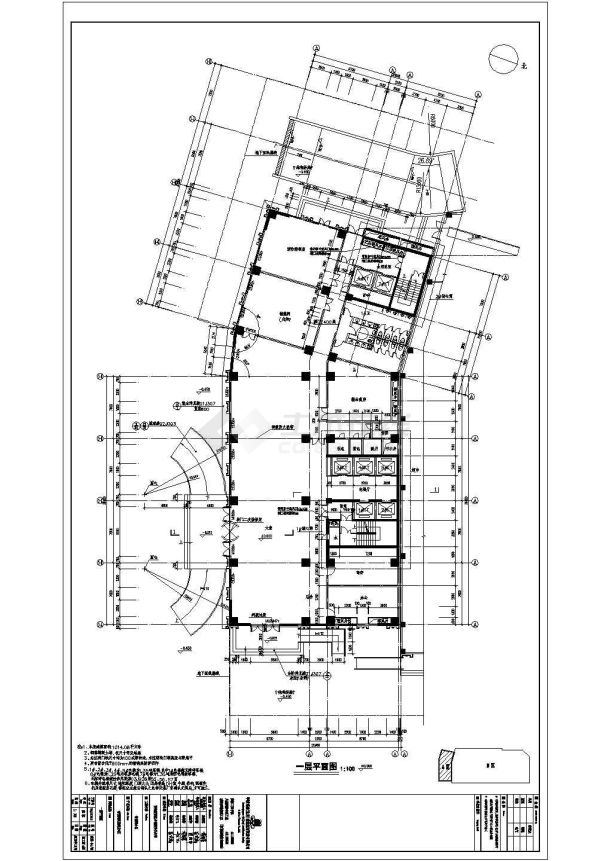 某24层框架结构高档酒店建筑施工图-图一