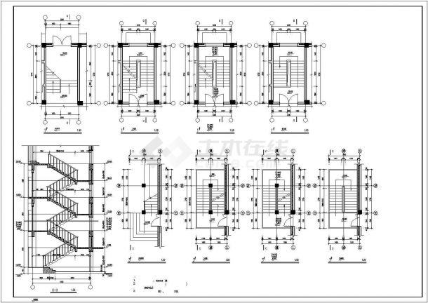 某欧式多层办公楼建筑设计施工图纸-图二
