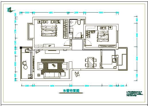 精装修样板房装修工程CAD施工图_图1